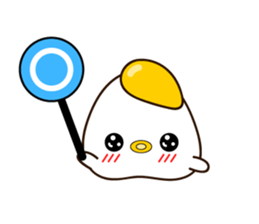 chick? Fried egg? sticker #14172248