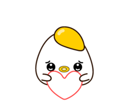 chick? Fried egg? sticker #14172258