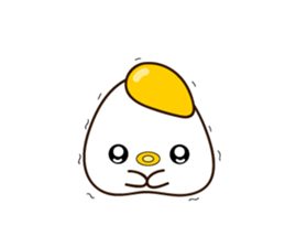 chick? Fried egg? sticker #14172265