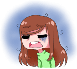 Daily life of doodle girl sticker #14172896