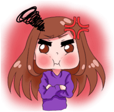 Daily life of doodle girl sticker #14172897