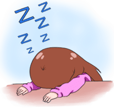 Daily life of doodle girl sticker #14172899