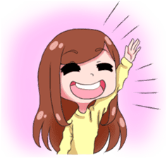 Daily life of doodle girl sticker #14172900