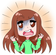 Daily life of doodle girl sticker #14172906