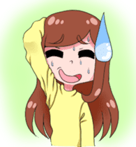 Daily life of doodle girl sticker #14172908