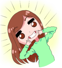 Daily life of doodle girl sticker #14172909