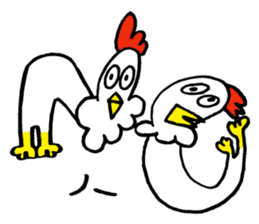 Reaction chicken sticker #14173249