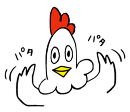 Reaction chicken sticker #14173271