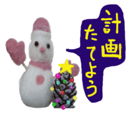 the penguin series of the wool felt. sticker #14173328