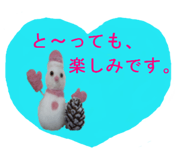 the penguin series of the wool felt. sticker #14173338