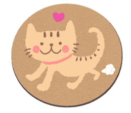 coaster sticker.Cute animals sticker #14173520