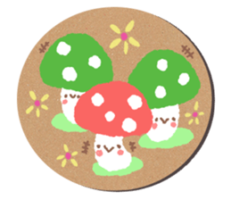 coaster sticker.Cute animals sticker #14173522