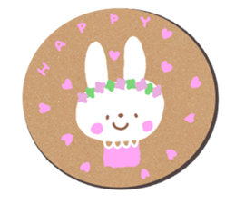 coaster sticker.Cute animals sticker #14173523