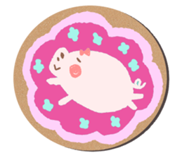 coaster sticker.Cute animals sticker #14173531