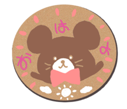 coaster sticker.Cute animals sticker #14173536
