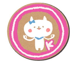 coaster sticker.Cute animals sticker #14173538