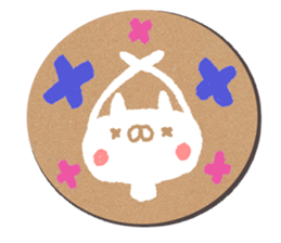 coaster sticker.Cute animals sticker #14173539