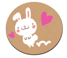 coaster sticker.Cute animals sticker #14173540
