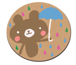 coaster sticker.Cute animals sticker #14173542