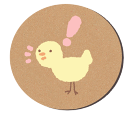 coaster sticker.Cute animals sticker #14173544