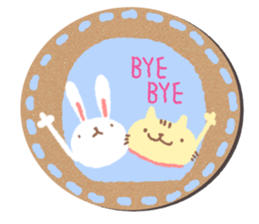 coaster sticker.Cute animals sticker #14173547