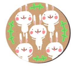 coaster sticker.Cute animals sticker #14173549