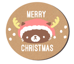coaster sticker.Cute animals sticker #14173556