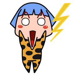 Green Hair Wild Girl