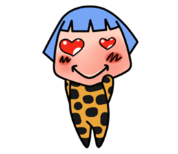 Green Hair Wild Girl sticker #14173678