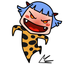 Green Hair Wild Girl sticker #14173679