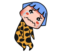 Green Hair Wild Girl sticker #14173682