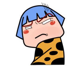 Green Hair Wild Girl sticker #14173686