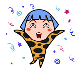 Green Hair Wild Girl sticker #14173691