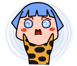 Green Hair Wild Girl sticker #14173694