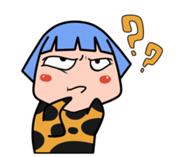 Green Hair Wild Girl sticker #14173698