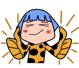 Green Hair Wild Girl sticker #14173700