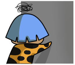 Green Hair Wild Girl sticker #14173705