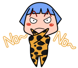 Green Hair Wild Girl sticker #14173706