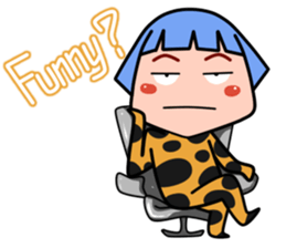 Green Hair Wild Girl sticker #14173708