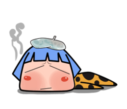 Green Hair Wild Girl sticker #14173710