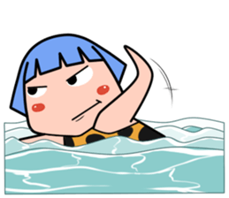 Green Hair Wild Girl sticker #14173711