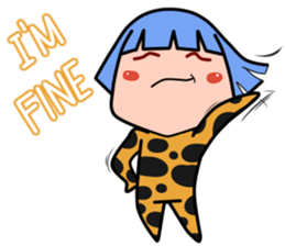 Green Hair Wild Girl sticker #14173716