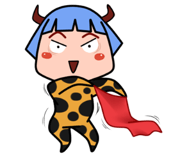 Green Hair Wild Girl sticker #14173717