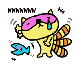 Strange raccoon4 sticker #14174838