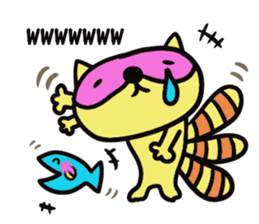 Strange raccoon4 sticker #14174838