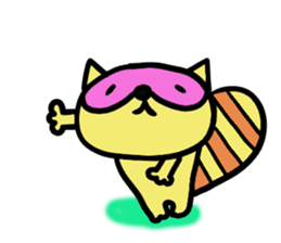 Strange raccoon4 sticker #14174839