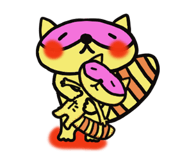 Strange raccoon4 sticker #14174840