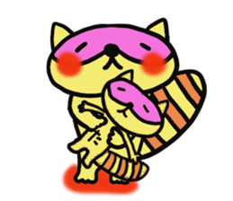 Strange raccoon4 sticker #14174840