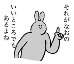 Rabbit's name is Nao sticker #14177561