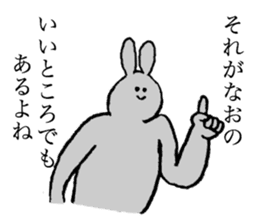 Rabbit's name is Nao sticker #14177561